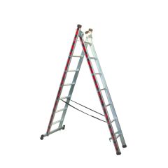 Σκάλα Αλουμινίου Διπλή Επαγγελματική  8 Σκαλιών (2τμχ)