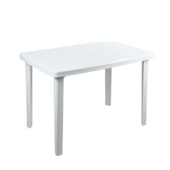 Τραπέζι Πλαστικό Ορθογώνιο ΠΑΤΜΟΣ - 110x70x74cm Λευκό