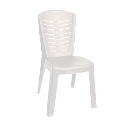 Καρέκλα Πλαστική ΚΛΕΟΠΑΤΡΑ Λευκή 50x53x89Ycm