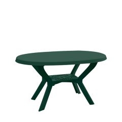 Τραπέζι Πλαστικό Οβάλ ΣΑΜΟΣ - 140x90x75cm Πρασινο